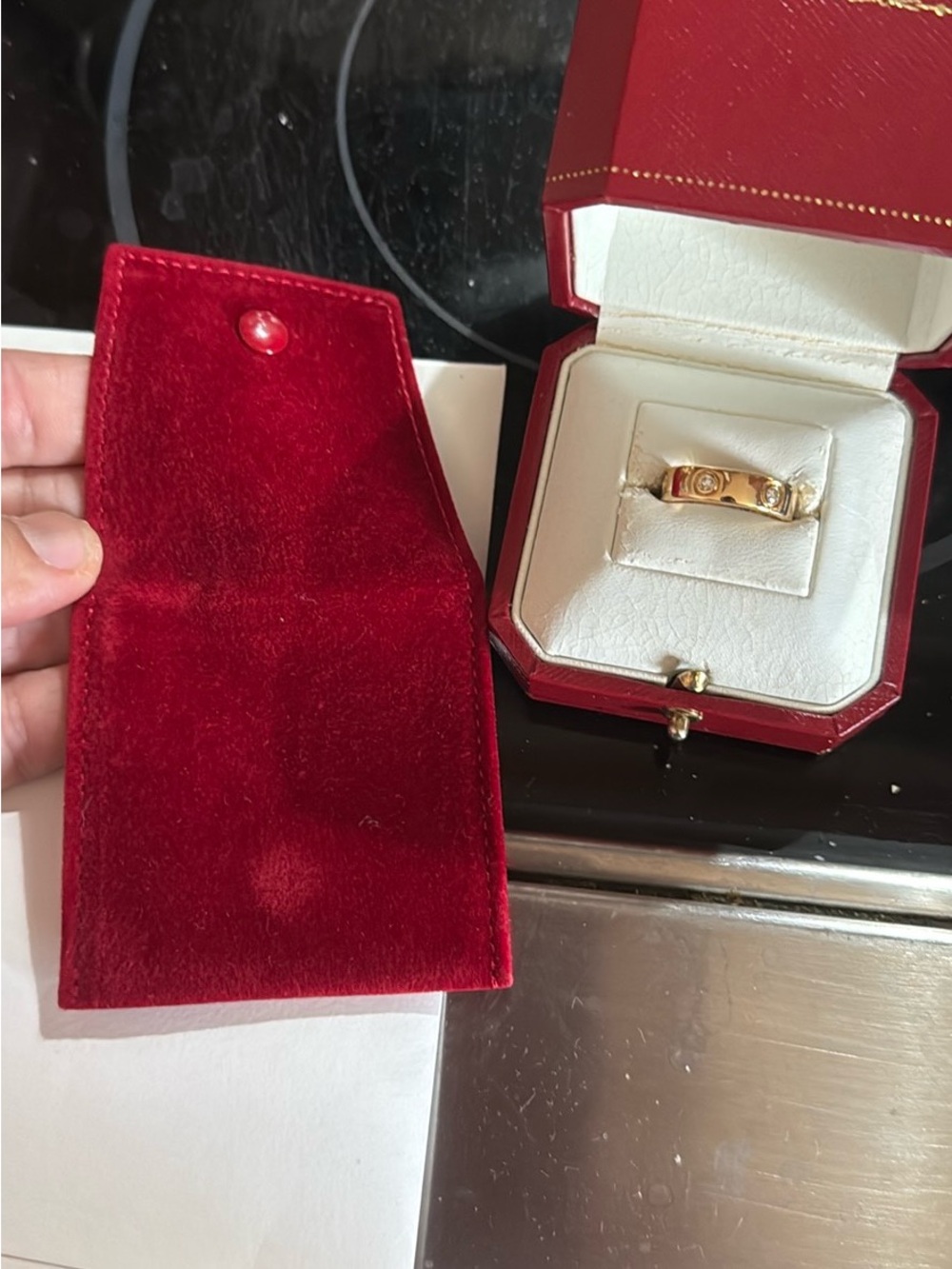 Cartier Yellow Gold Diamond Band